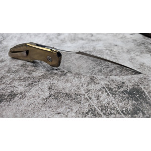 ELEMENTAL авторський складаний ніж майстерня Androshchuk Knives, сталь CPM S125V, 65 HRC. Photo 3